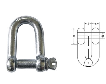 Shackle-JIS KOMMERSIELL TYP MED BOJA