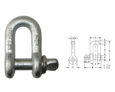 Shackle-G210 US SKRUVPIN KEDJA SCHACKEL